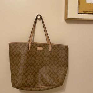 Brown Coach tote